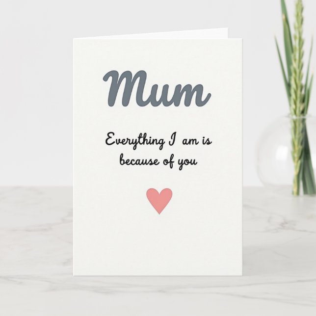 Sweet Mum Gratitude Card (Front)