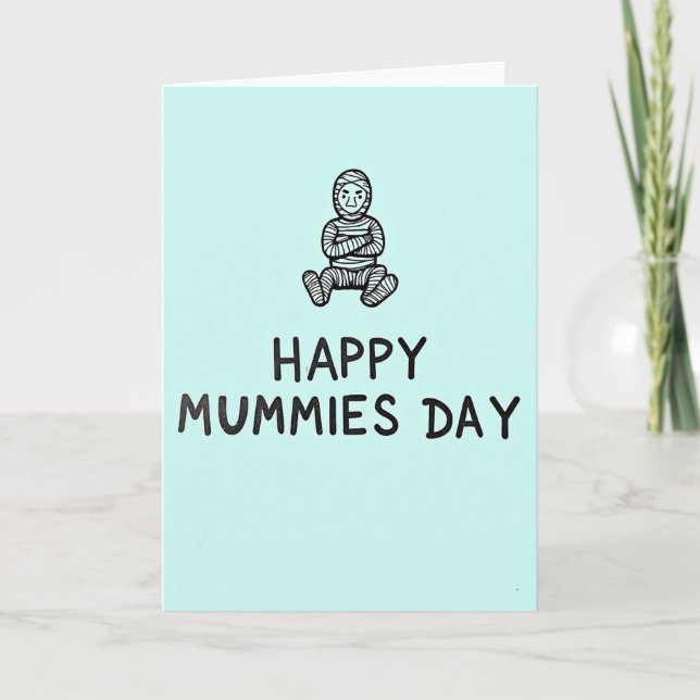 Sweet Mummies Day Wrapped Figure Card (Front)