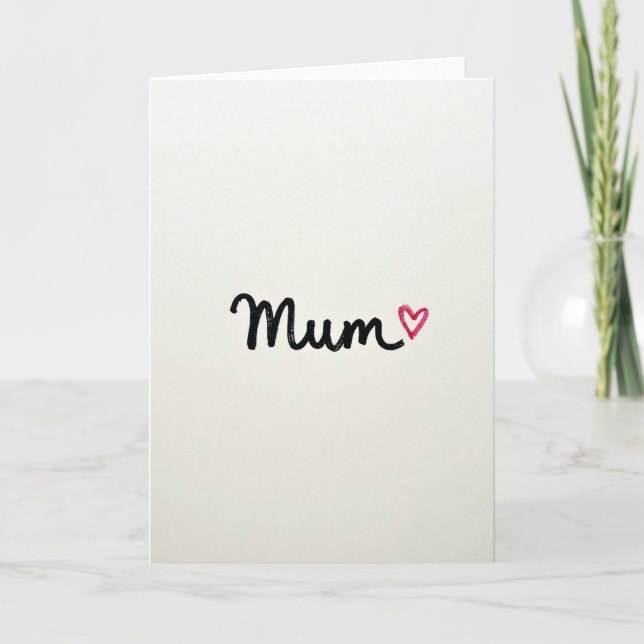 Sweet Mums Heartfelt Message Card (Front)