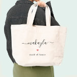 Sweet Name Editable Color Bridal Party Tote Bag<br><div class="desc">This lovely design can be customized to your favorite color combinations. Makes a great gift! Find stylish stationery and gifts at our shop: www.berryberrysweet.com.</div>