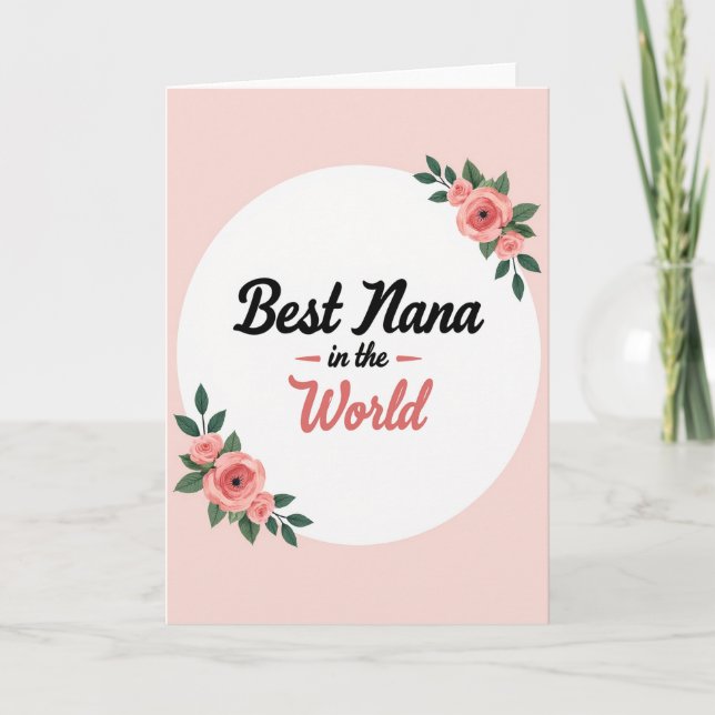 Sweet Nana Floral Card (Front)