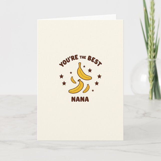Sweet Nanas Day Fruit Stars Card (Front)