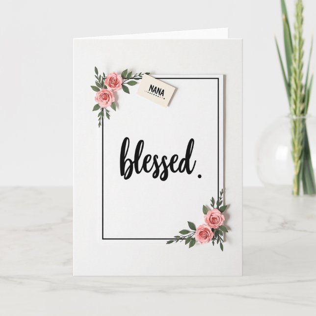 Sweet Nanas Roses Mothers Day Card (Front)