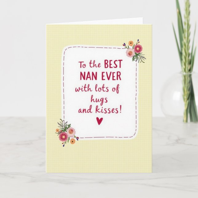 Sweet Nans Floral Day Card (Front)
