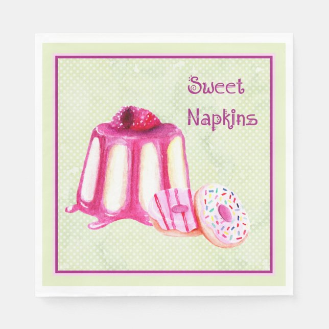 Sweet Napkins for Party, or Lunch with Sweets (Front)