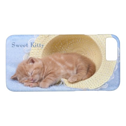 Sweet Napping Kitty Perfect Peaceful Cat iPhone 8/7 Case