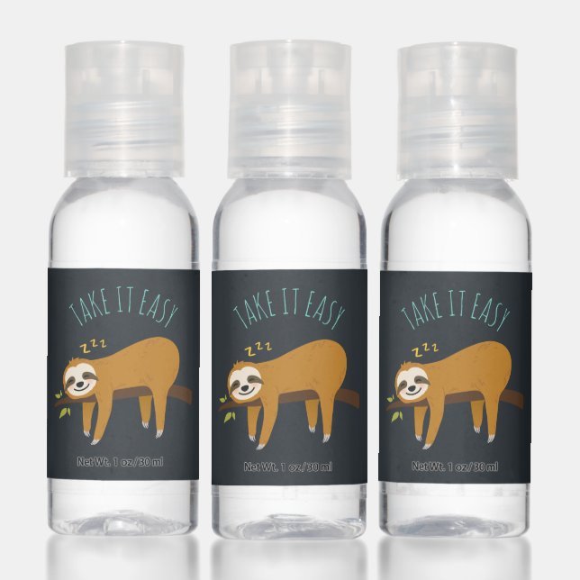 Sweet Napping Sloth "Take It Easy" Hand Sanitizer (Set)