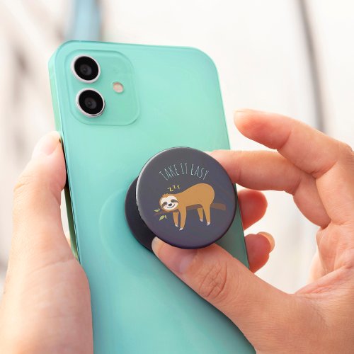 Sweet Napping Sloth Take It Easy PopSocket