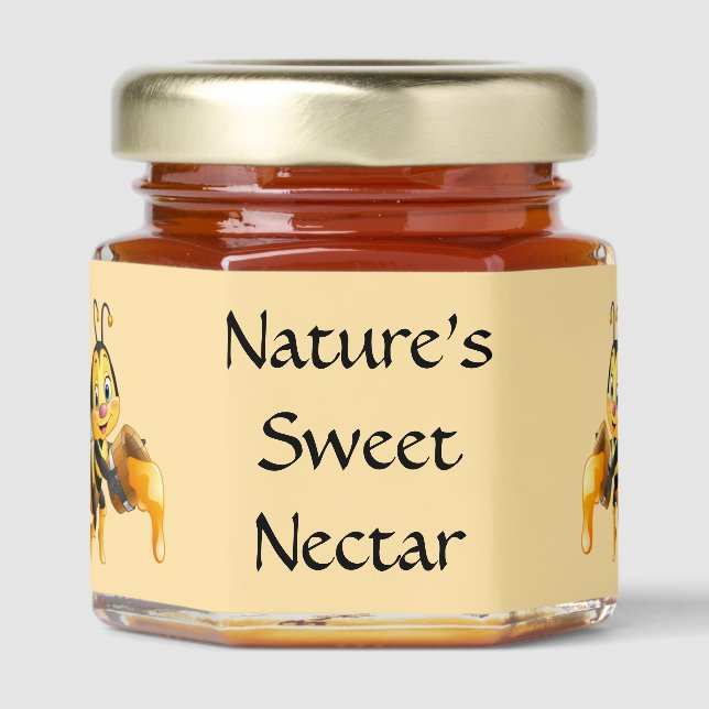  Sweet Nectar  Honey Jar Favors (Front)