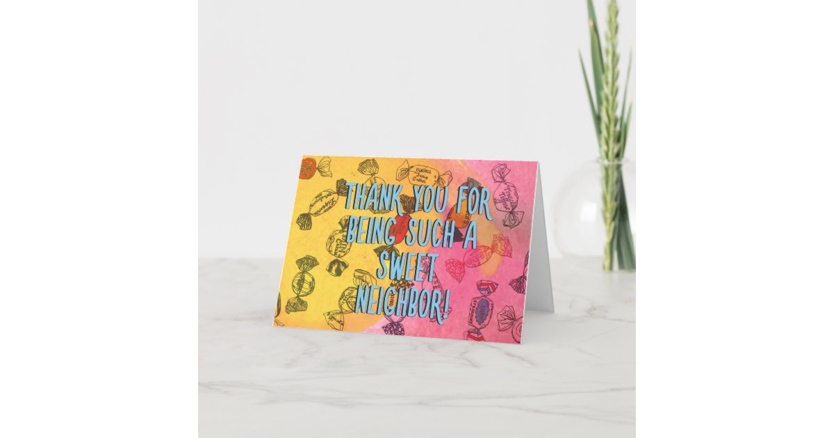 thank you card for neighbor
