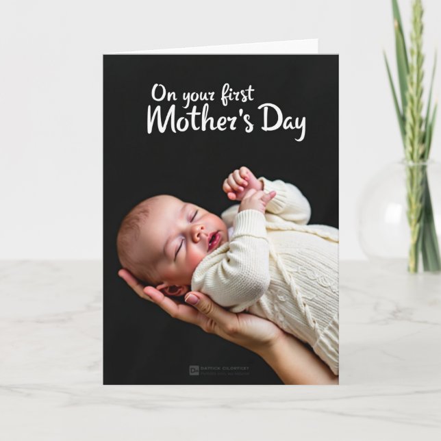 Sweet Newborn Mother Card (Front)
