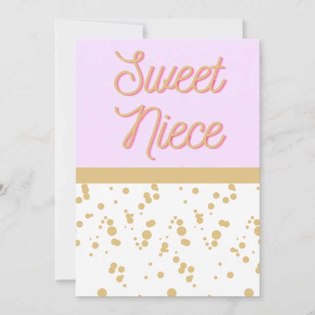Sweet Niece Birthday Card (Front)
