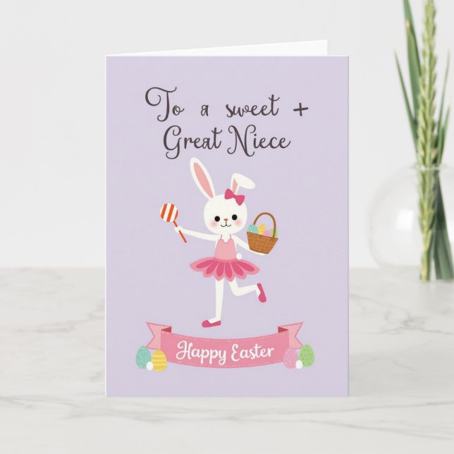Sweet Niece Easter Wishes Card (Front)