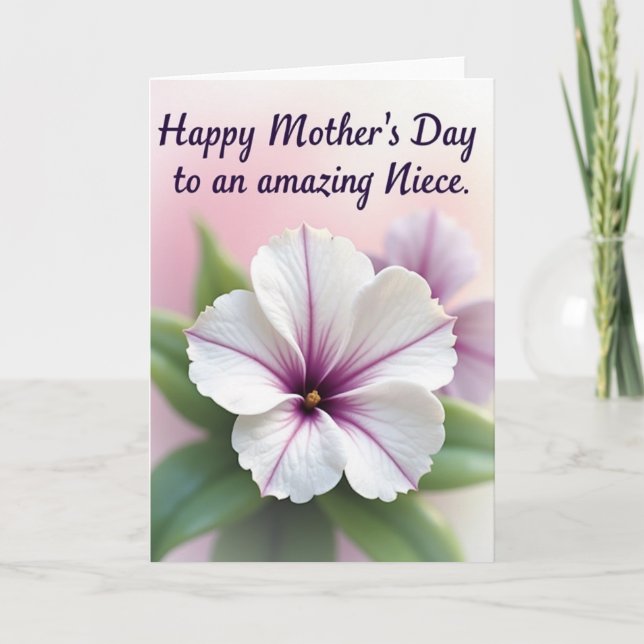 Sweet Niece Mothers Day Bloom Card (Front)