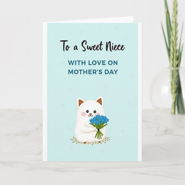 Sweet Niece Mothers Day Card (Front)