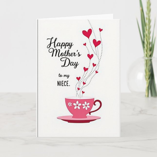 Sweet Niece Mothers Day Wishes Card (Front)