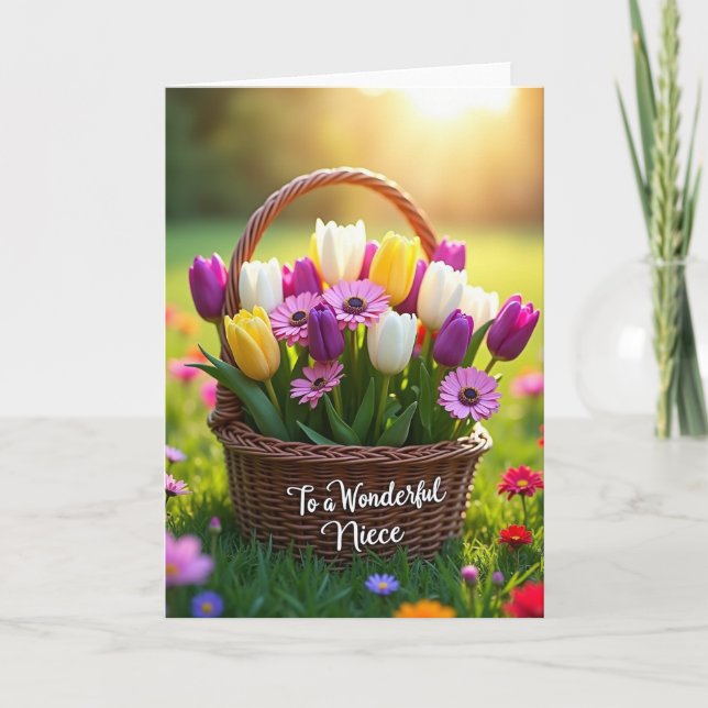 Sweet Niece Springtime Card (Front)