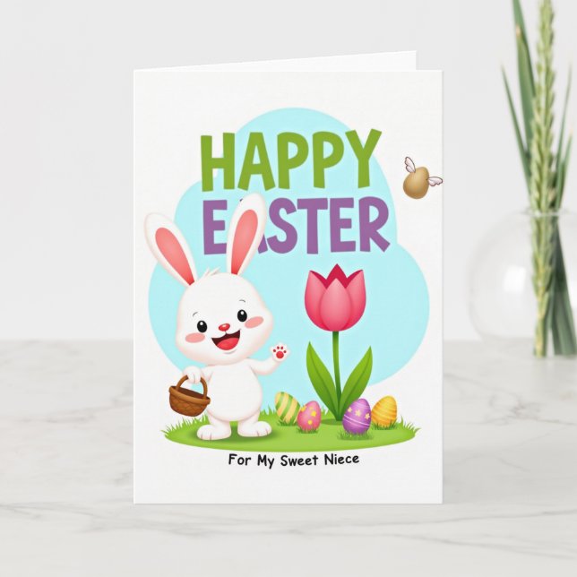 Sweet Niece Springtime Fun Card (Front)