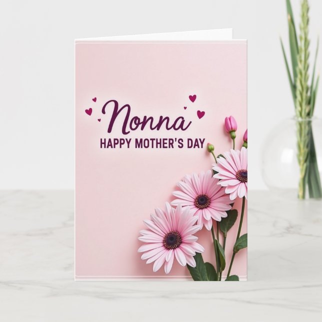 Sweet Nonnas Day Floral Card (Front)