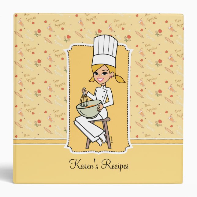 Sweet Novice Cook Recipe Binder (Front)