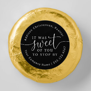 Sweet Of You To Stop By Open House Dipped Oreo Cookie Favors