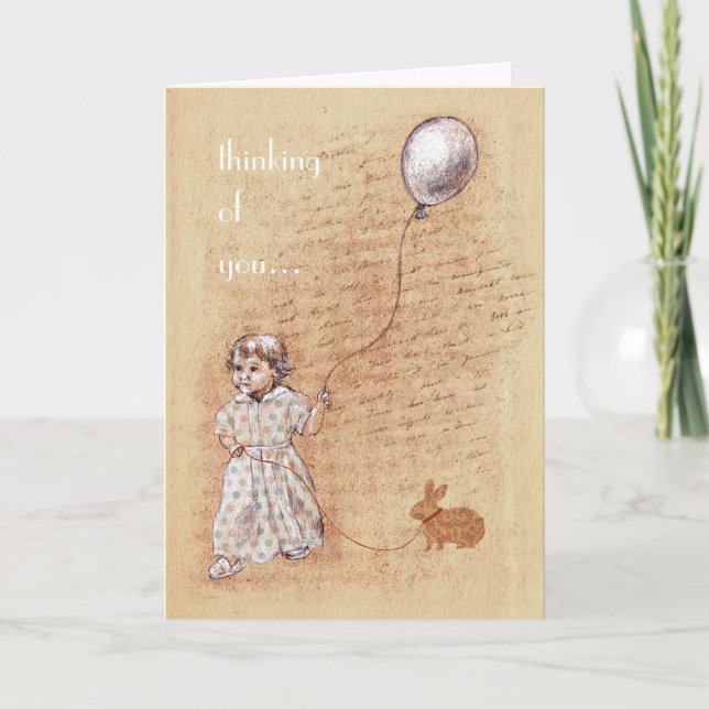 Sweet Old Memory Custom Thinking of You Card (Front)