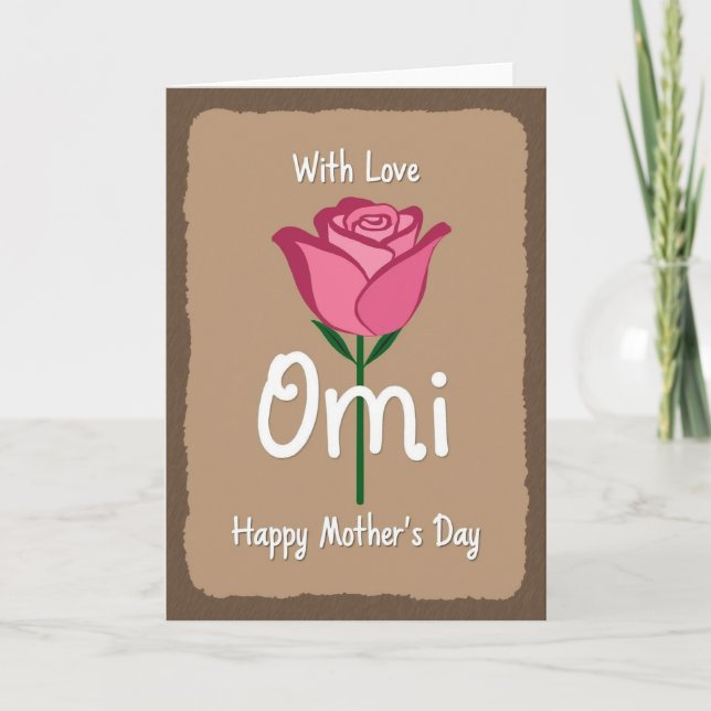 Sweet Omi Mothers Day Card (Front)