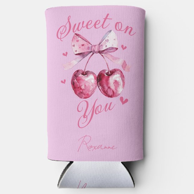 Sweet on You Custom Seltzer - Valentine Can Cooler (Front)
