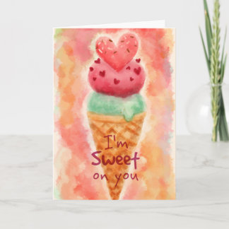 Sweet on You Holiday Card
