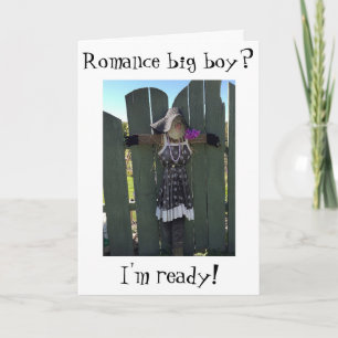 "SWEET ON YOU IS WHAT I AM" FEMALE SCARECROW CARD