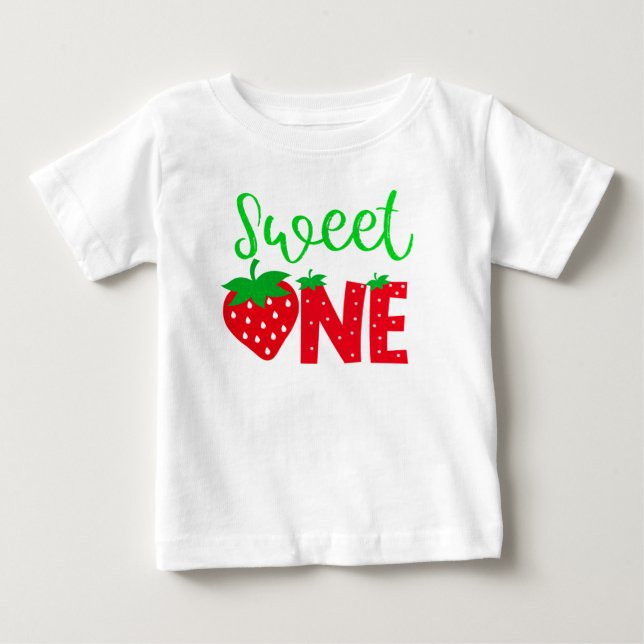 Sweet One 1st Birthday Baby T-Shirt (Front)