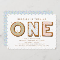 Sweet ONE 1st Birthday Invitation