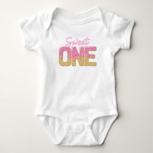 Sweet One Baby Girl First Birthday  Bodysuit