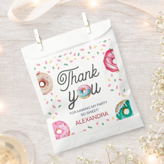  Sweet One Birthday baby shower Favor Bag (Clipped)