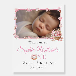 Sweet One Birthday Welcome Sign Foam Board