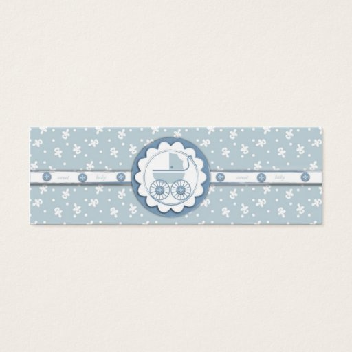 Customizable Sweet One Boy Skinny Gift Tag Business Card