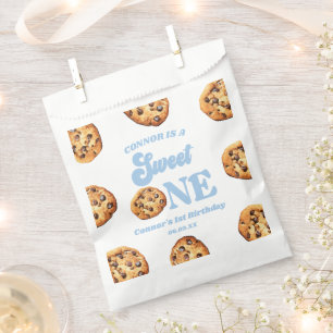 Sweet One Cookies and Milk 1st Birthday Party Favor Bag
