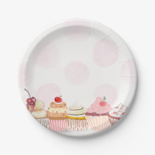 Sweet One Cupcake Birthday Party  Paper Plates