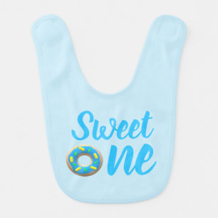 Sweet One Donut 1st Birthday Baby Bib