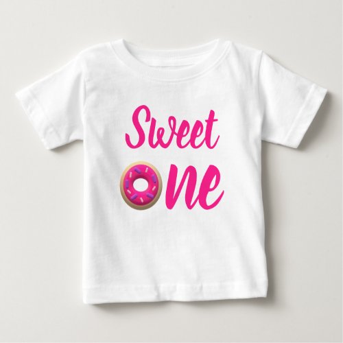 Sweet One Donut 1st Birthday Baby T_Shirt