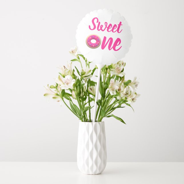 Sweet One Donut 1st Birthday Balloon (Vase)