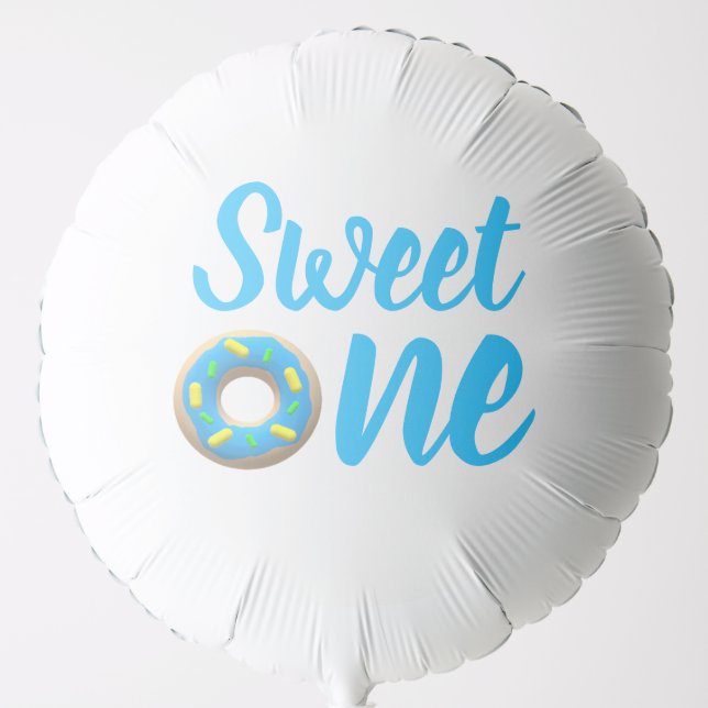 Sweet One Donut 1st Birthday Balloon (Front)