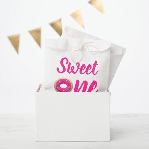 Sweet One Donut 1st Birthday Favor Bag