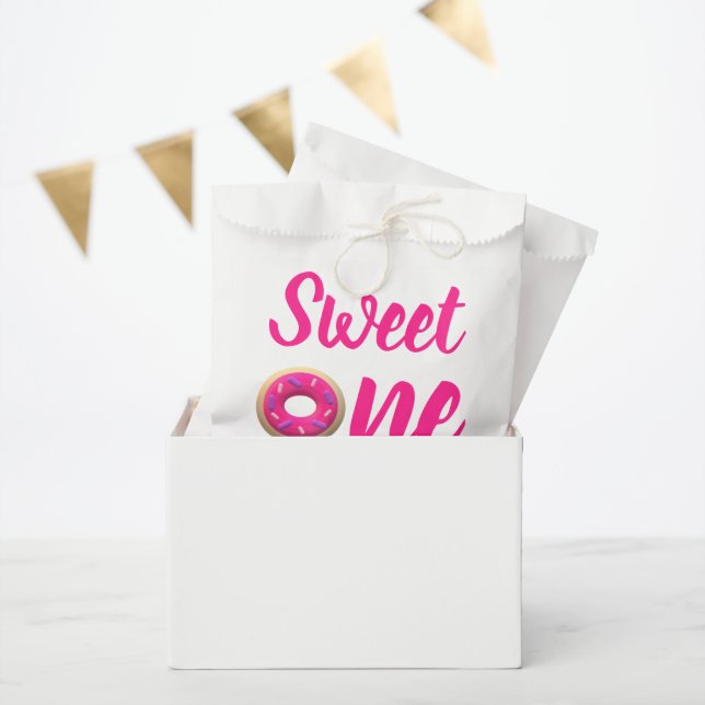 Sweet One Donut 1st Birthday Favor Bag (Party)