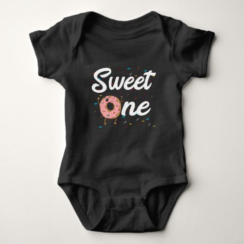 Sweet One Donut 1st Birthday Girls Baby Bodysuit