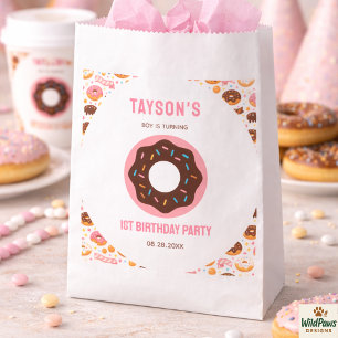 Sweet One Donut 1st Birthday Party   Cute Donut  Favor Bag
