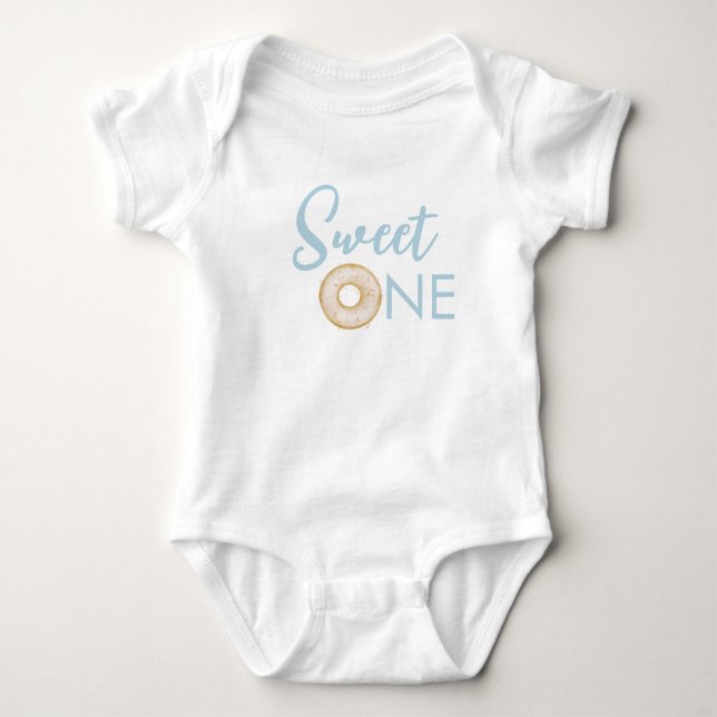 Sweet One Donut 1st Birthday Party Outfit Baby Bodysuit (Front)