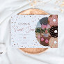 Sweet One Donut 1st - Girl's Photo Birthday Invitation