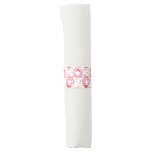 Sweet One Donut and Sprinkles Birthday Napkin Bands