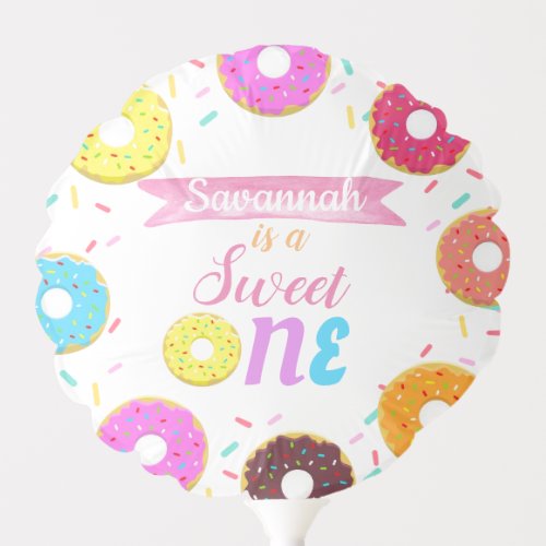 Sweet One Donut Birthday Invitation Paper Plates R Balloon